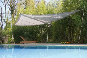 Elegantes Sonnensegel aufrollbar: Pool in Nyon VD 0694
