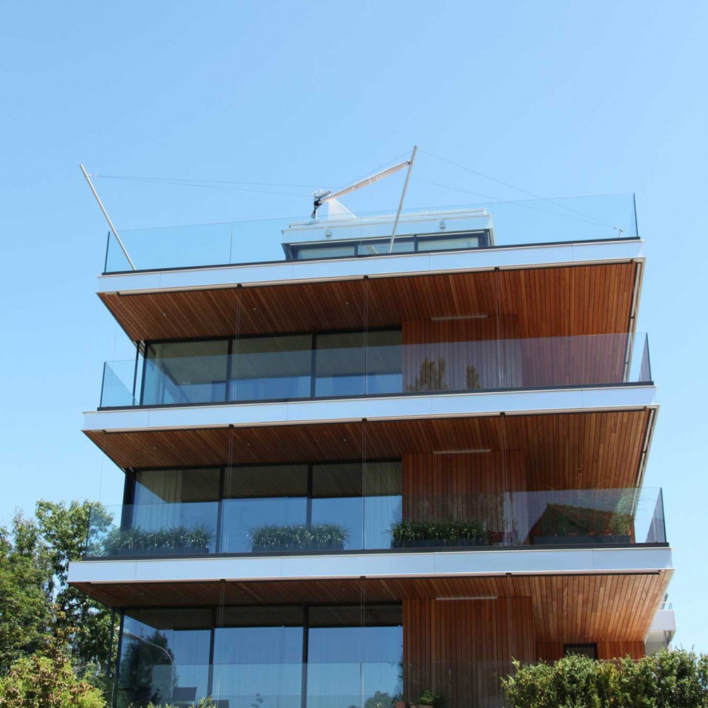 Exklusiver Sonnenschutz Terrasse aus Segeltuch