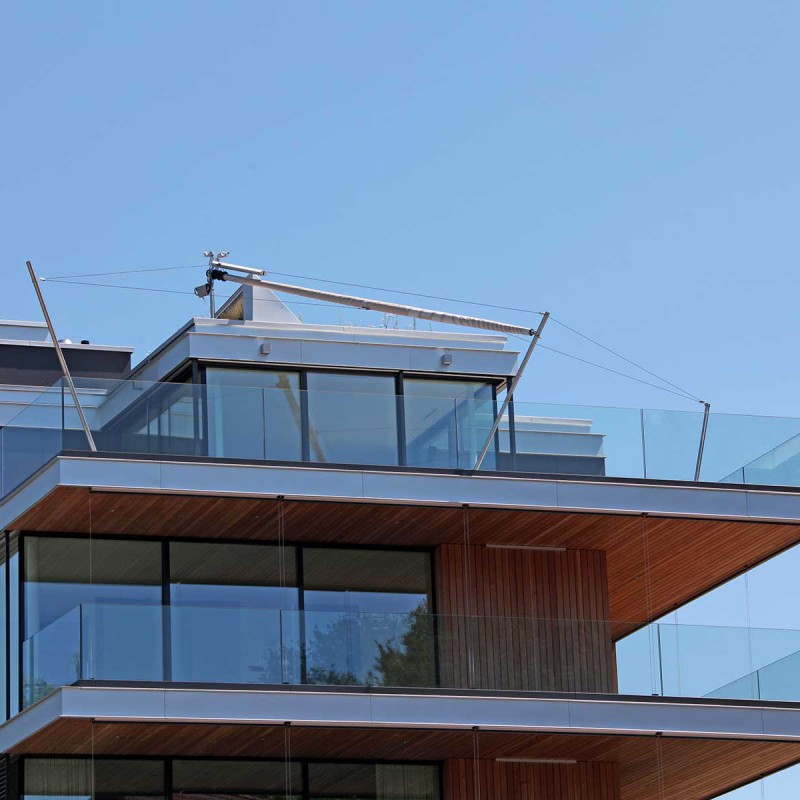 Exklusiver Sonnenschutz Terrasse aus Segeltuch