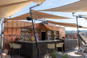 Sonnen- und Wetterschutzsegel für die Rooftop-Bar Hotel Storchen, Zürich