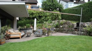 40 m2 Sonnensegel aufgerollt