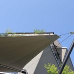 Sonnensegelstützen lackiert