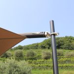 Aufrollbares Segel mit Speziallackierung