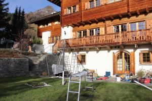 Aussenräume am Chalet werden aufgewertet